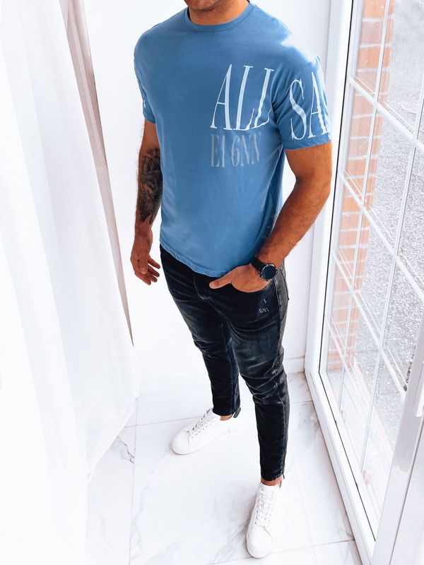 DStreet Men's T-shirt with blue print Dstreet