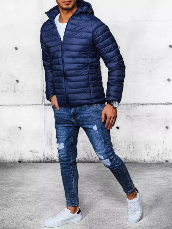 DStreet Men's Transition Dark Blue Quilted Jacket Dstreet