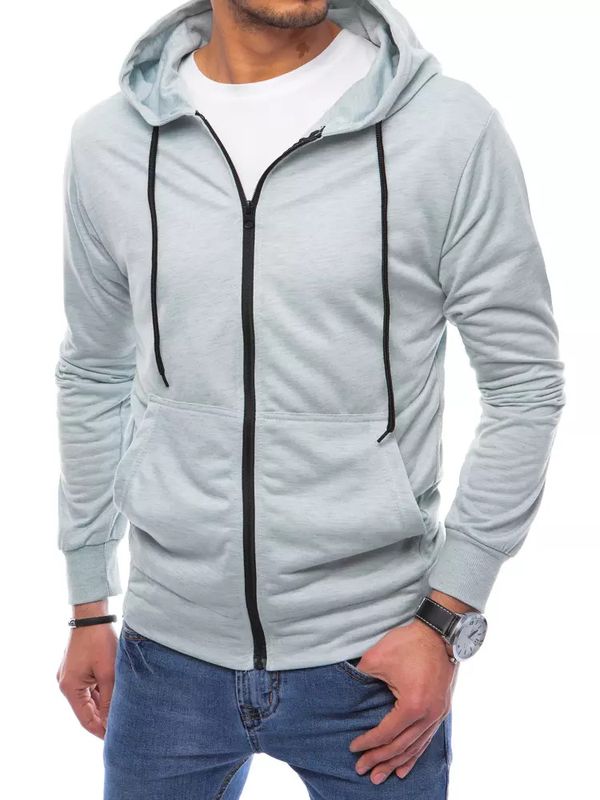 DStreet Men's zipped hoodie light gray Dstreet BX5172