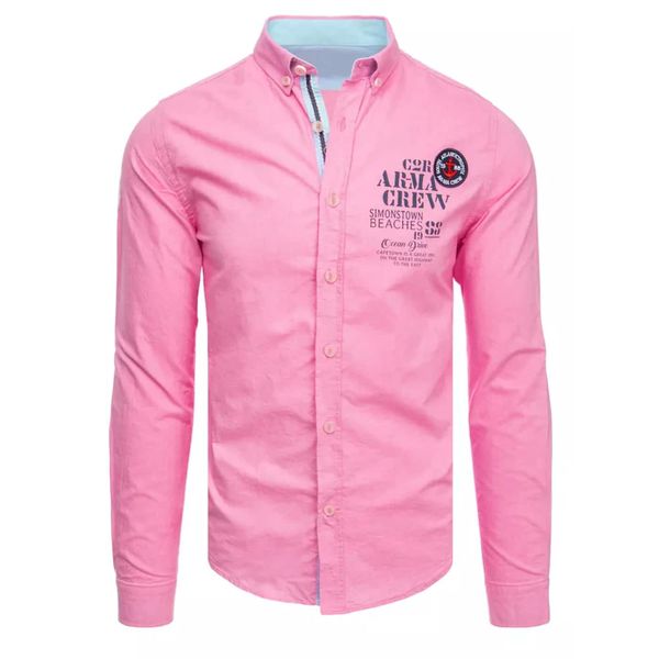 DStreet Pink men's shirt Dstreet DX2298