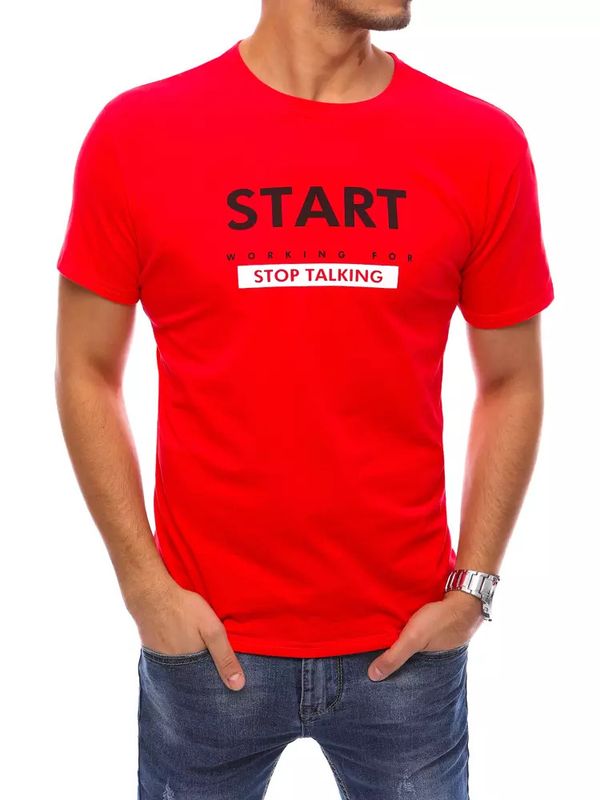 DStreet Red Dstreet RX4736 men's T-shirt