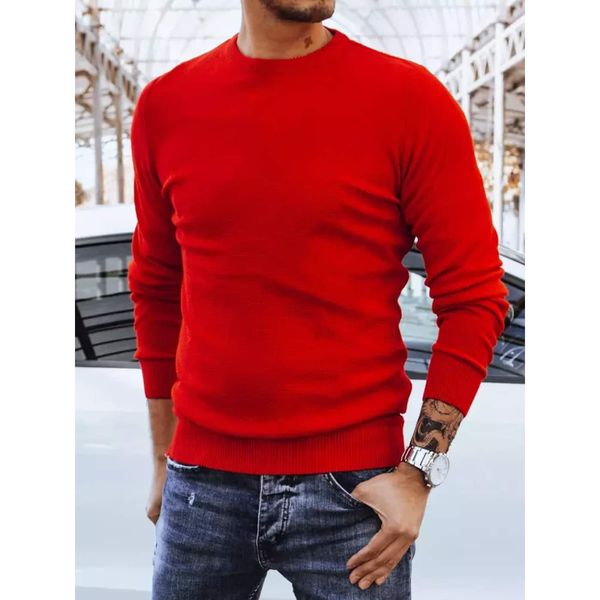 DStreet Red men's classic sweater Dstreet WX1941