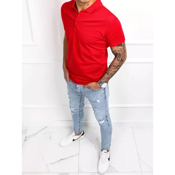 DStreet Red men's polo shirt Dstreet PX0515