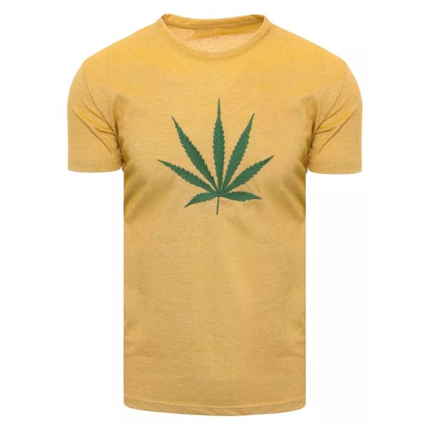 DStreet T-shirt męski żółty Dstreet RX4950