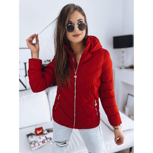 DStreet Women's quilted jacket CAMA red Dstreet TY3262