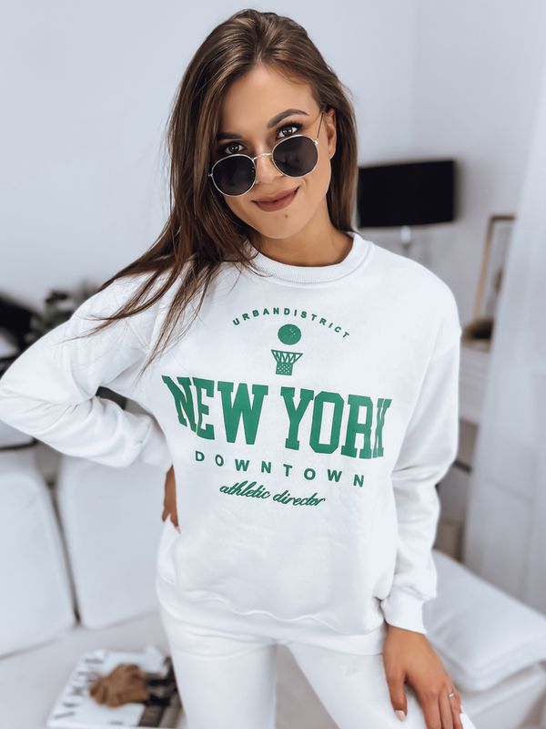 DStreet Women's sweatshirt NEW YORK ecru Dstreet