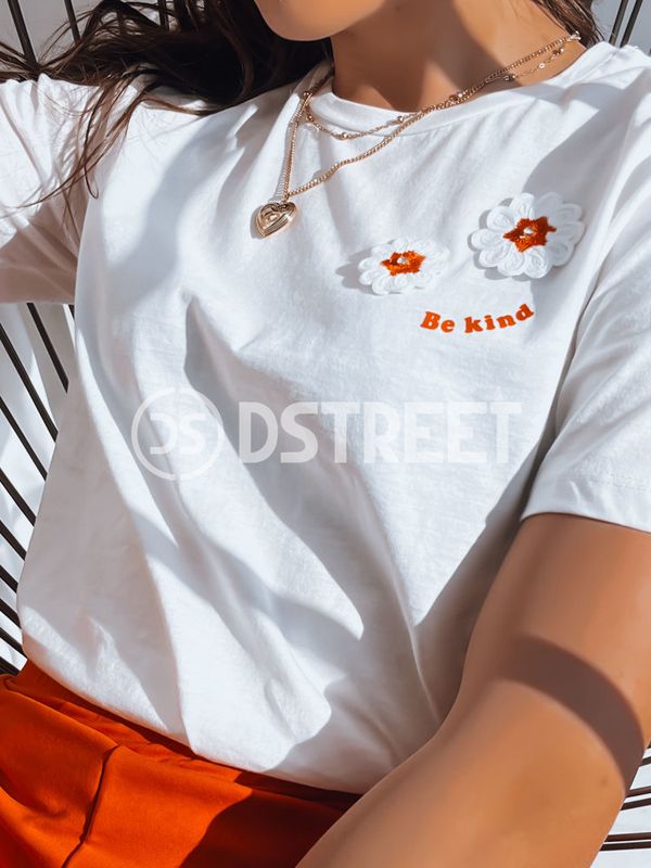 DStreet Women's T-shirt BE KIND ecru Dstreet