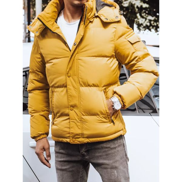 DStreet Yellow men's quilted winter jacket Dstreet TX4180
