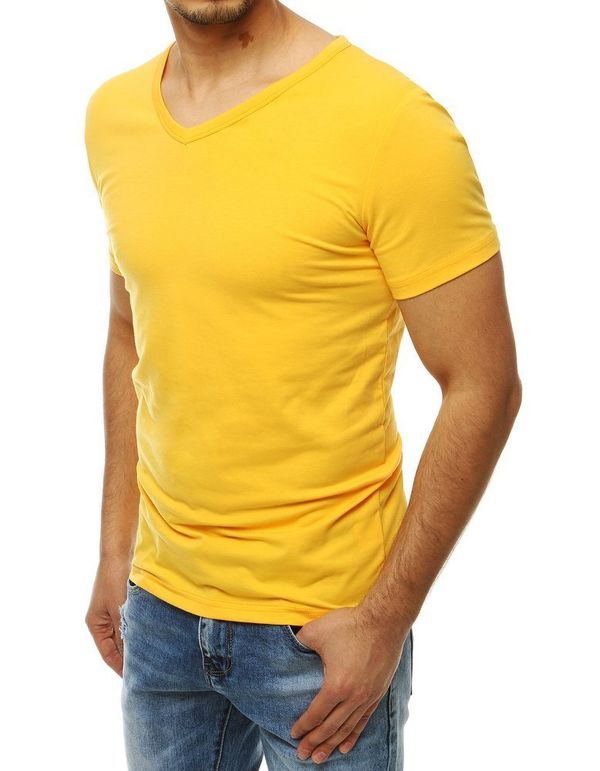 DStreet Żółty T-shirt męski