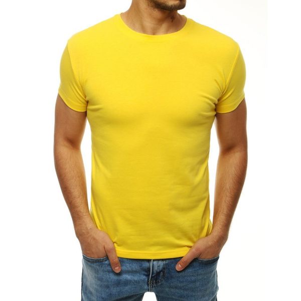 DStreet Żółty T-shirt męski RX4194