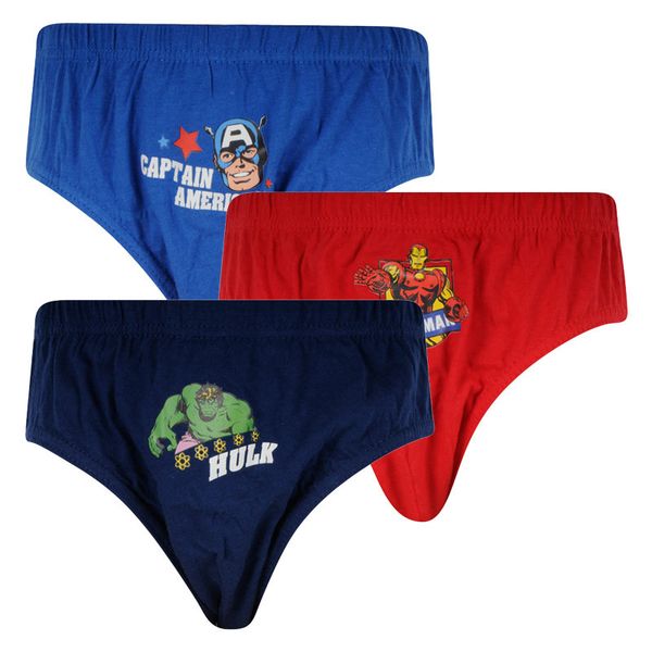 E plus M 3PACK Boys Briefs E plus M Marvel Comics Multicolor (MRV-A)