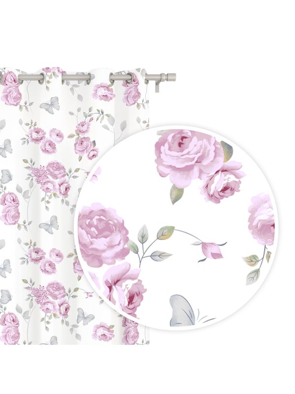 Edoti Edoti Curtain with flower Calmia 140x250 A734