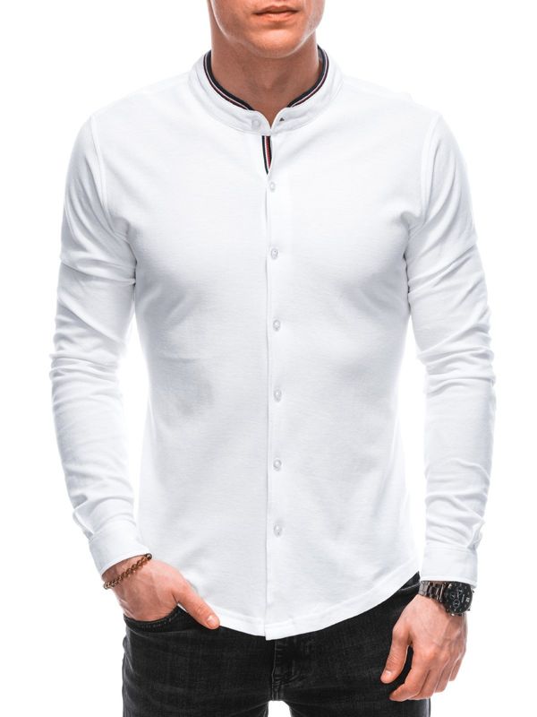 Edoti Edoti Men's shirt with long sleeves