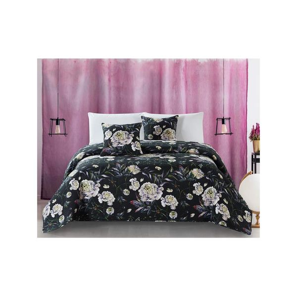 Edoti Edoti Quilted bedspread with flowers Peony A538