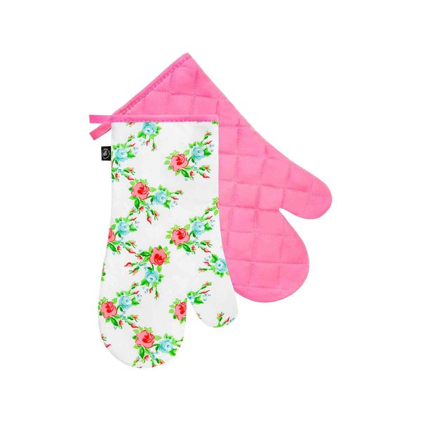 Edoti Edoti Set of oven gloves English Rose A672