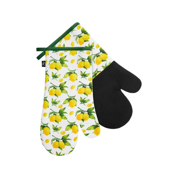 Edoti Edoti Silicone set of oven gloves Lemon A680