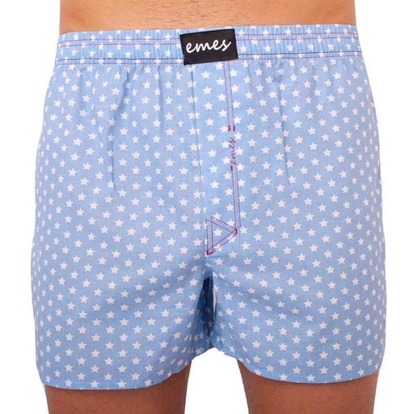 emes Men's shorts Emes stars on light blue (004)