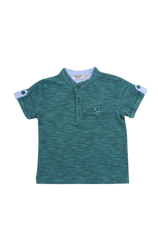 FASARDI Boys' T-shirt with sea button fastening