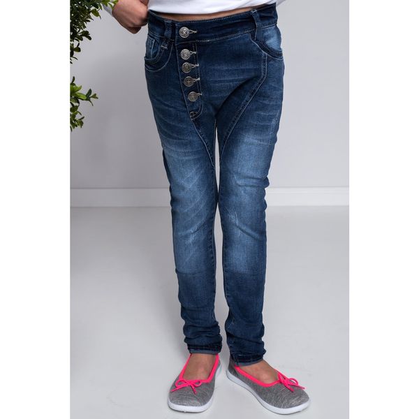 FASARDI Children's denim trousers with buttons