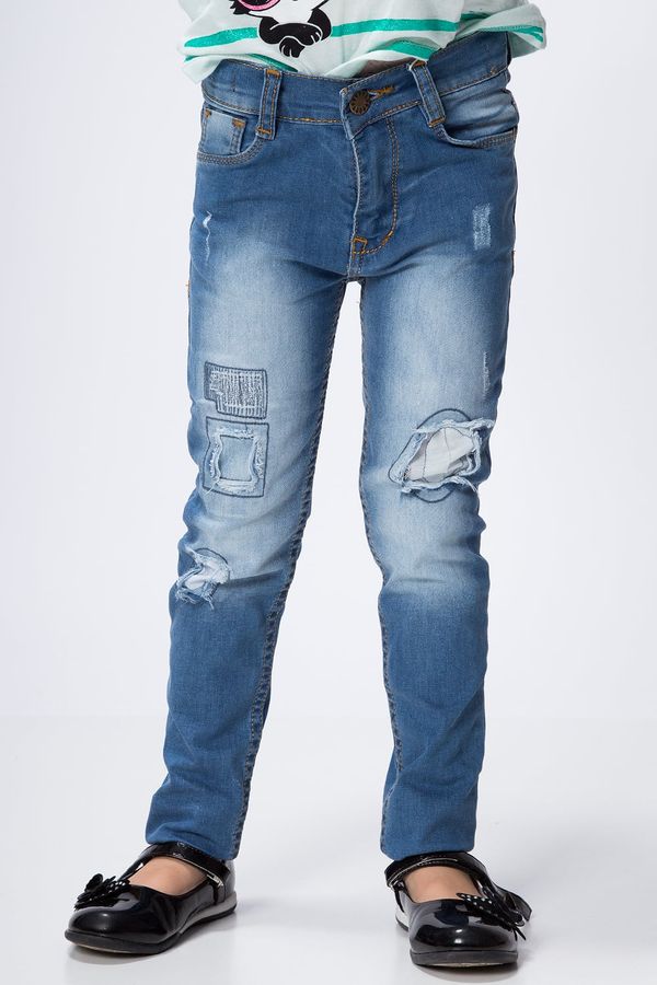 FASARDI Denim jeans with holes