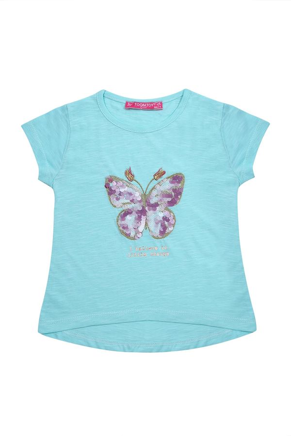 FASARDI Dívčí tričko s mátovým motýlem