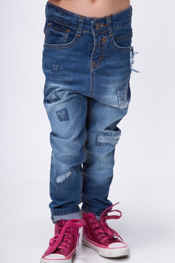 FASARDI Džínové džíny se sníženým rozkrokem