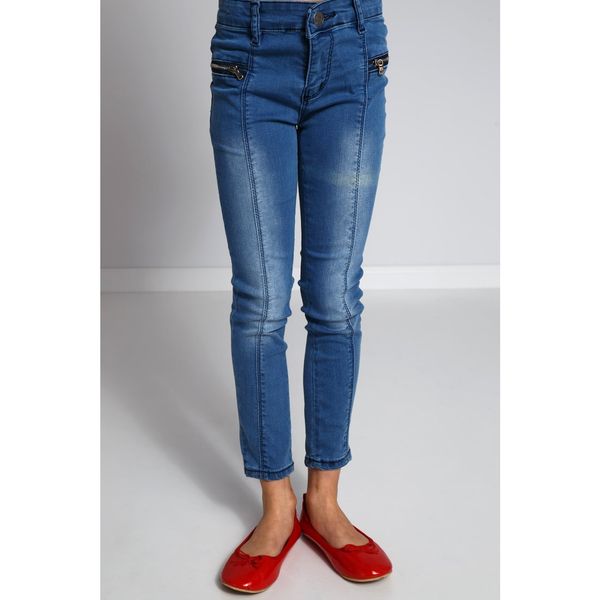 FASARDI Girls' denim jeans with a seam