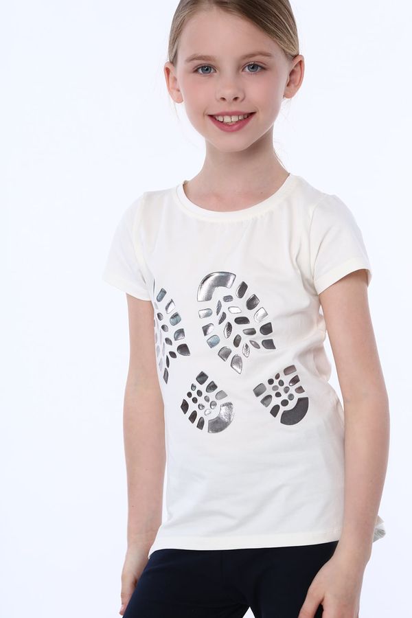 FASARDI Girls' T-shirt cream for shoes