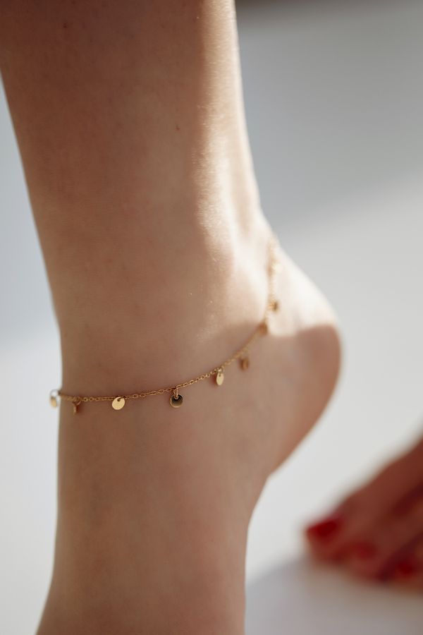 FASARDI Gold ankle bracelet made of surgical steel