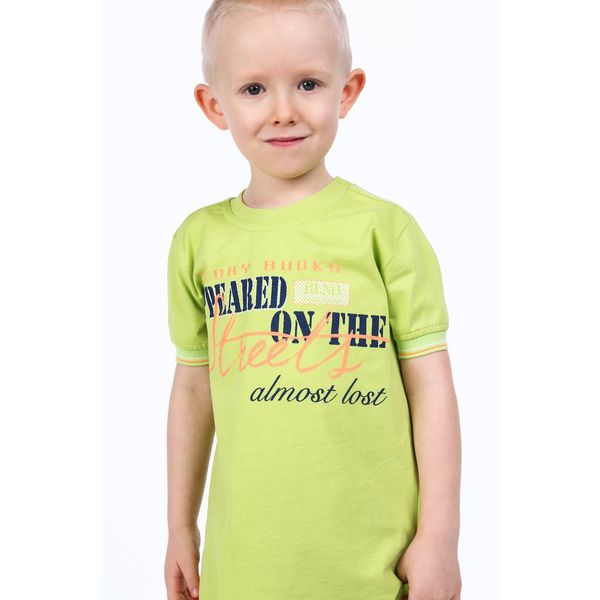 FASARDI Lime boy t-shirt with inscriptions