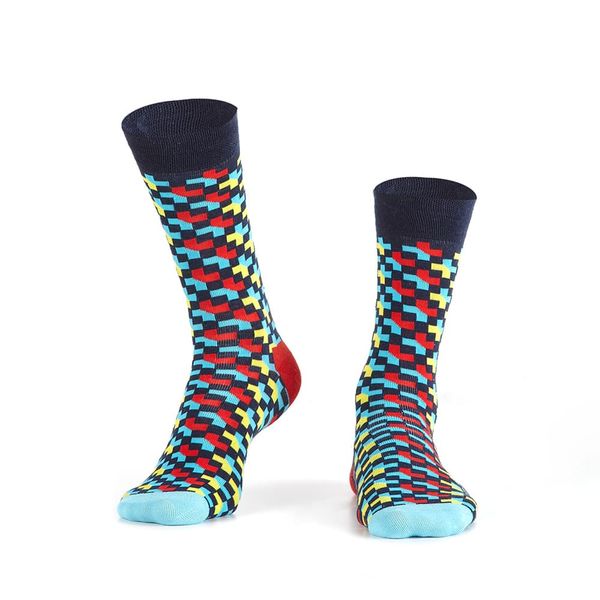 FASARDI Pánské barevné ponožky s křížky