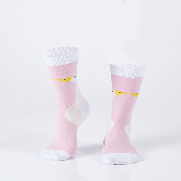 FASARDI Pánské růžové ponožky s kachnou