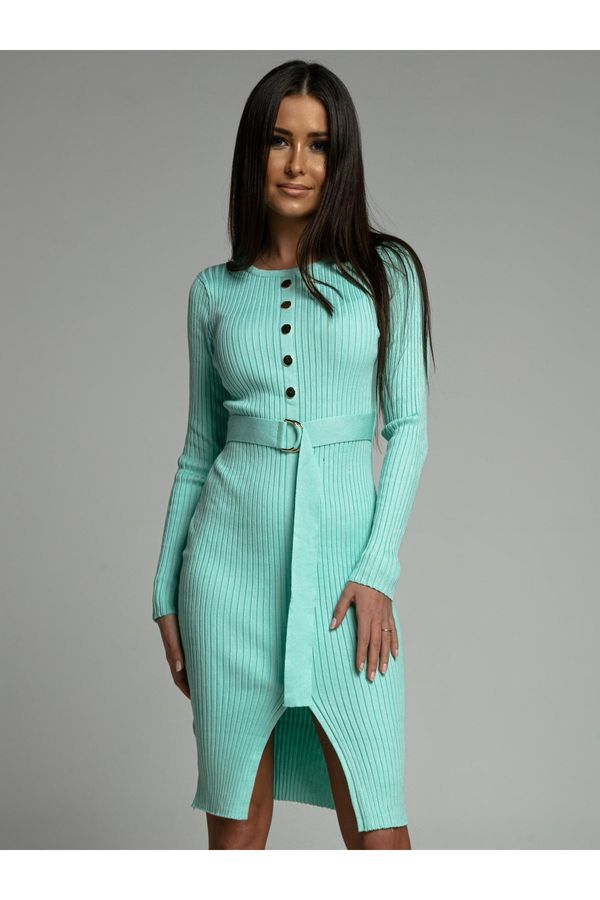 FASARDI Tight mezzo dress with sea slit AZRMCY03200