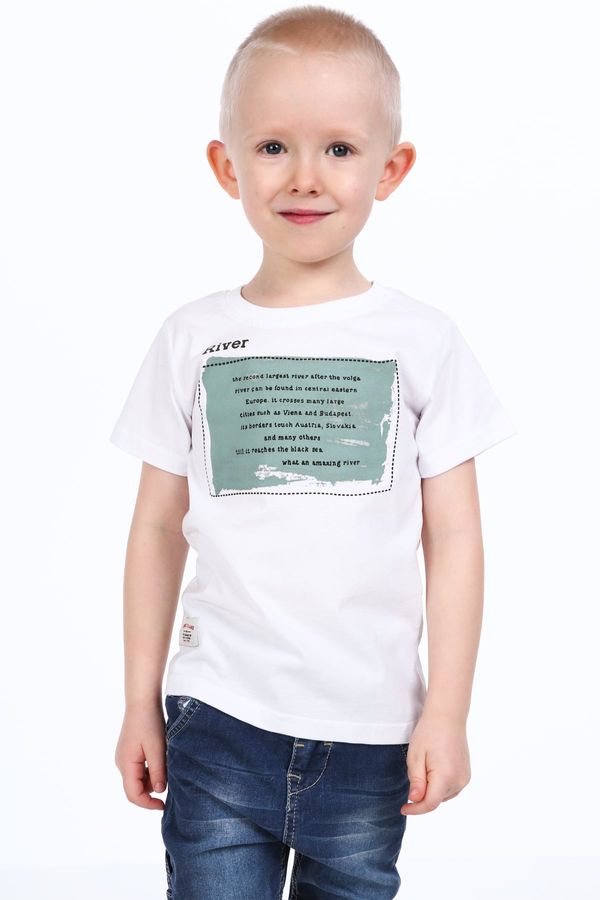 FASARDI White boys' T-shirt with print