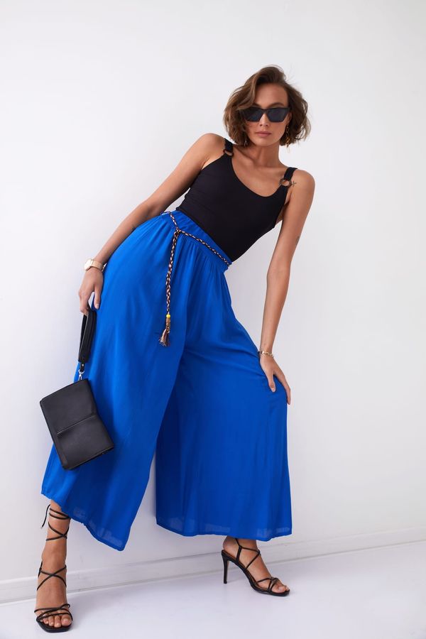 FASARDI Women's culotte trousers cornflower blue