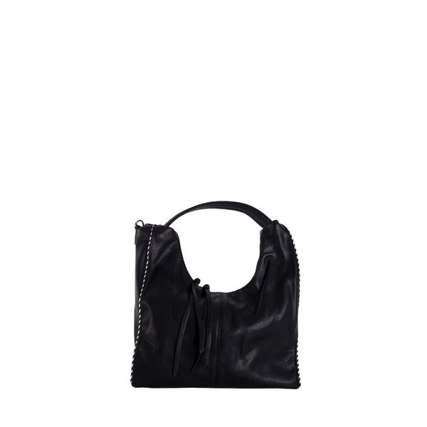 Fashionhunters Black city shoulder bag in eco leather