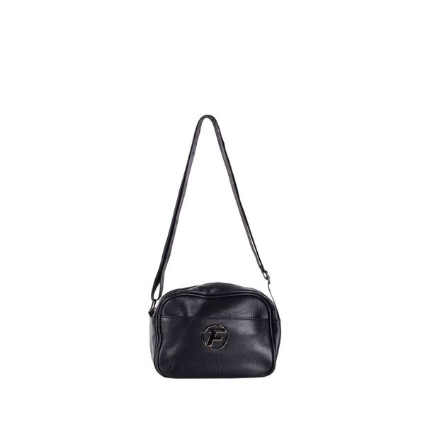 Fashionhunters Black small messenger bag on a wide strap