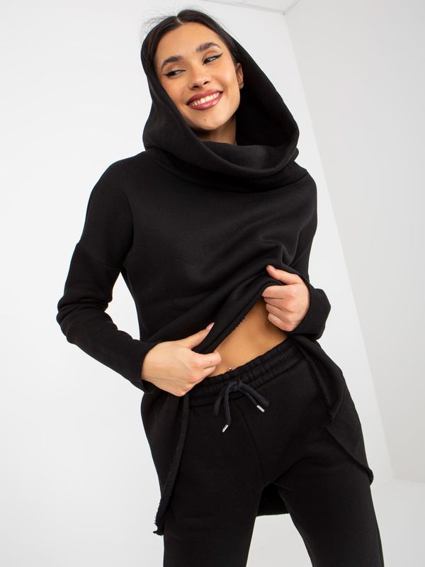 Fashionhunters Black Women's Basic Tracksuit with Trousers