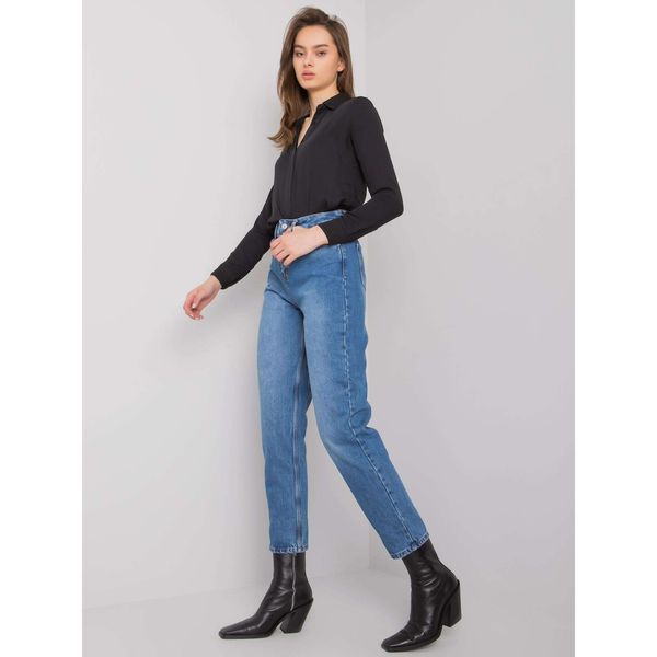 Fashionhunters Blue mom fit jeans from Castleton