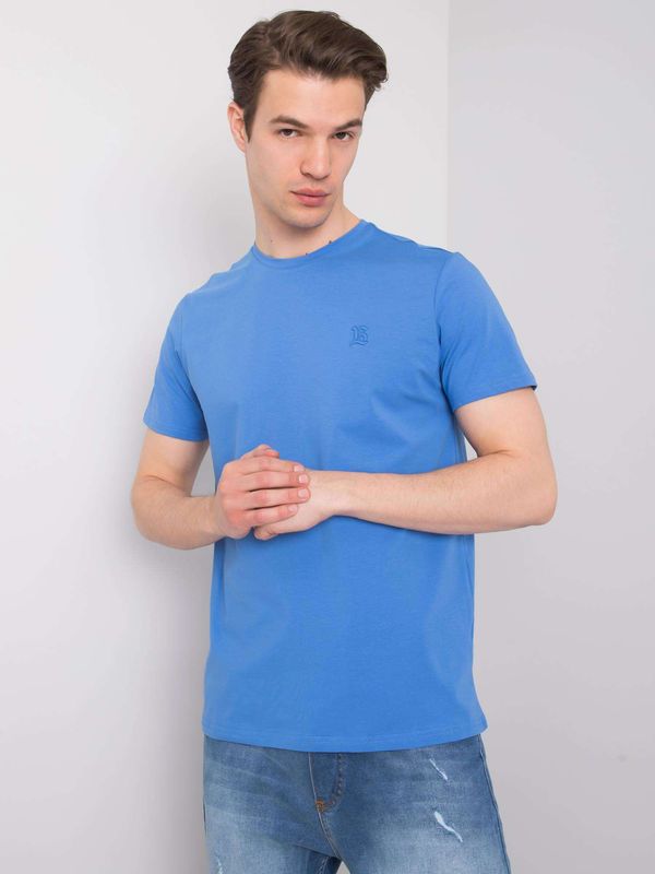 Fashionhunters Blue plain men's T-shirt LIWALI