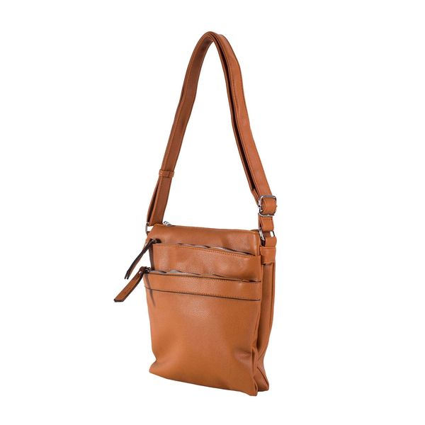 Fashionhunters Brown shoulder bag with a long strap