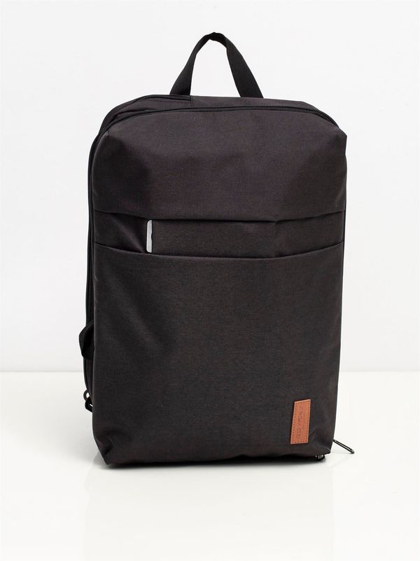 Fashionhunters Czarna torba na plecak na laptopa