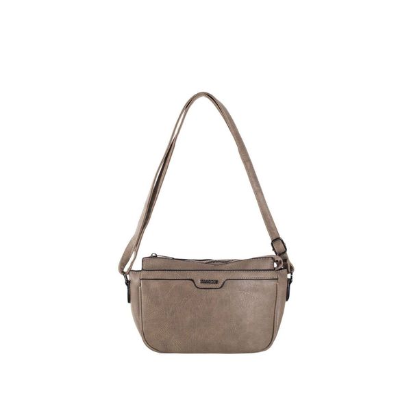 Fashionhunters Dark beige messenger bag with an adjustable strap