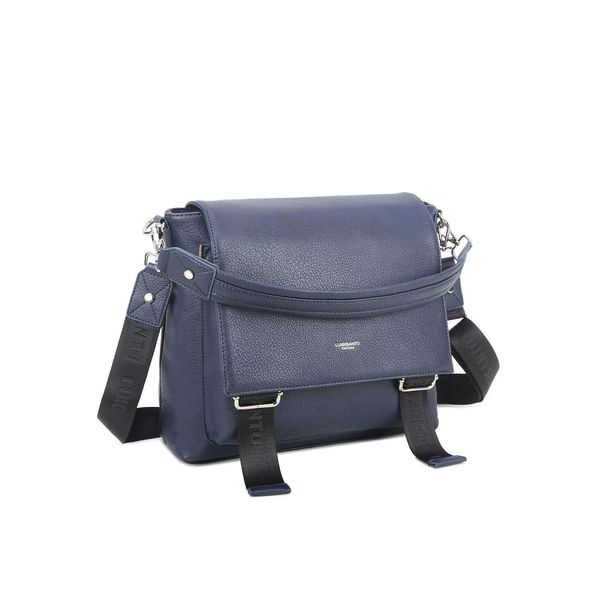 Fashionhunters Dark blue LUIGISANTO women's bag with a flap