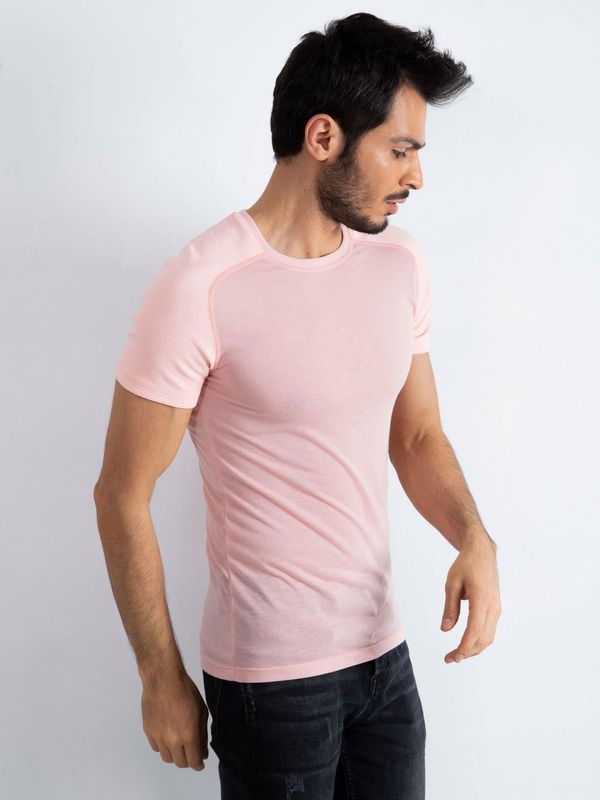 Fashionhunters Dusty pink men's Spaceship T-shirt