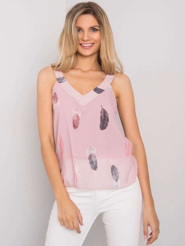 Fashionhunters Dusty pink top with Oaklyn patterns