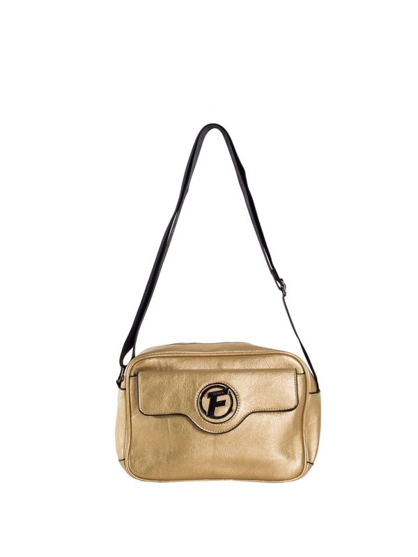 Fashionhunters Gold bag with adjustable strap