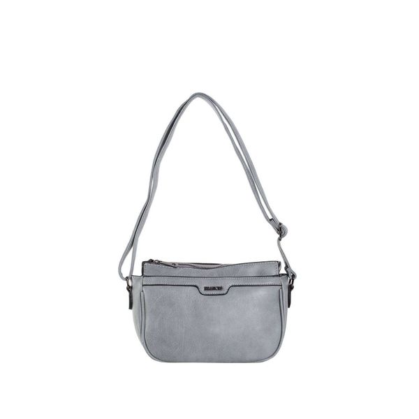 Fashionhunters Gray messenger bag made of ecological leather