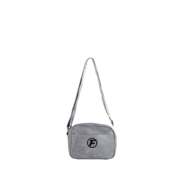 Fashionhunters Gray small crossbody messenger bag