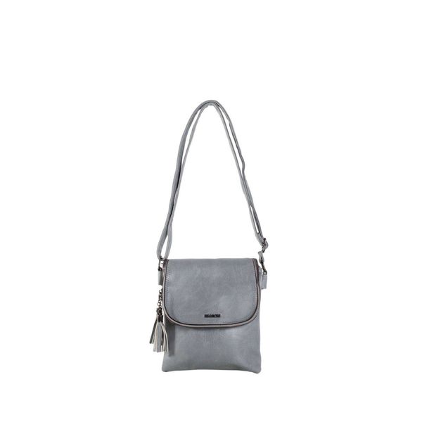 Fashionhunters Gray small messenger bag with an adjustable strap